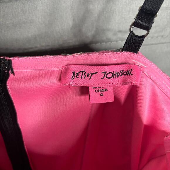 Betsey Johnson Wild N Out Lace Bustier Midi Dress Size 4 - Picture 7 of 7